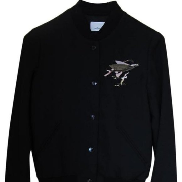 Aritzia Wilfred Embroidered Poussin Bomber Jacket - Picture 4 of 4